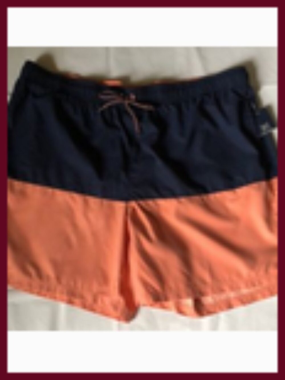 Swim trunks mens new size 3XL waist 48-50" above knee 8" inseam polyester shell